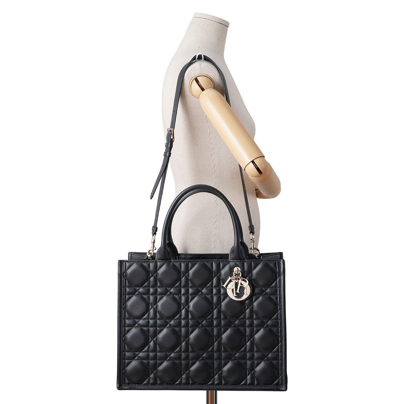 CHRISTIAN DIOR(USED)디올 레더 북토트 36